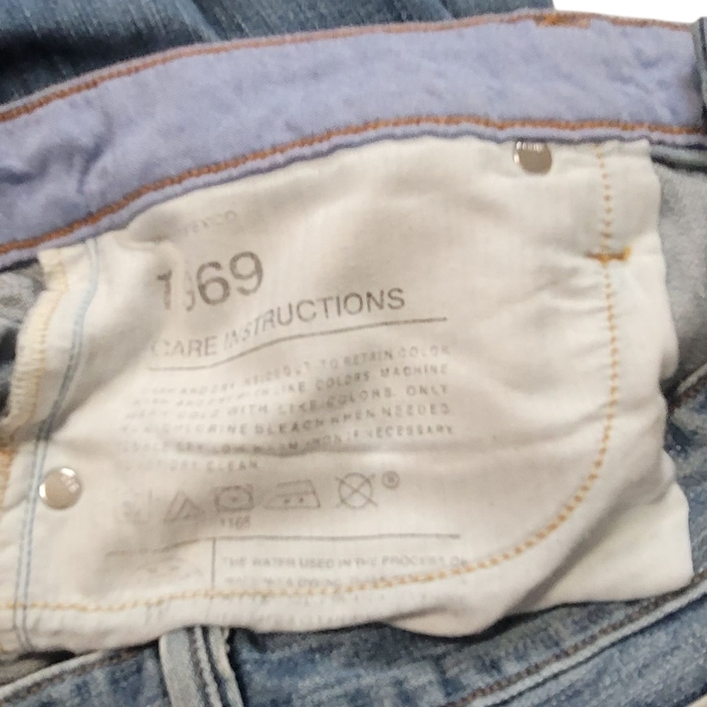GAP - 27"W X 32"L Blue Straight Leg Jeans Classic Denim - Picture 5 of 8